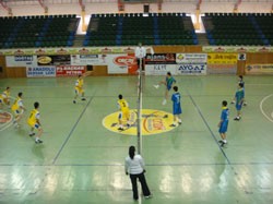 Rize'de liseler arası voleybol maçları 